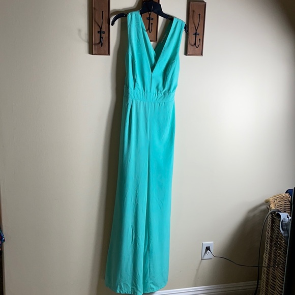 Pants & Jumpsuits Mustard Seed Turquoise Jumpsuit Poshmark